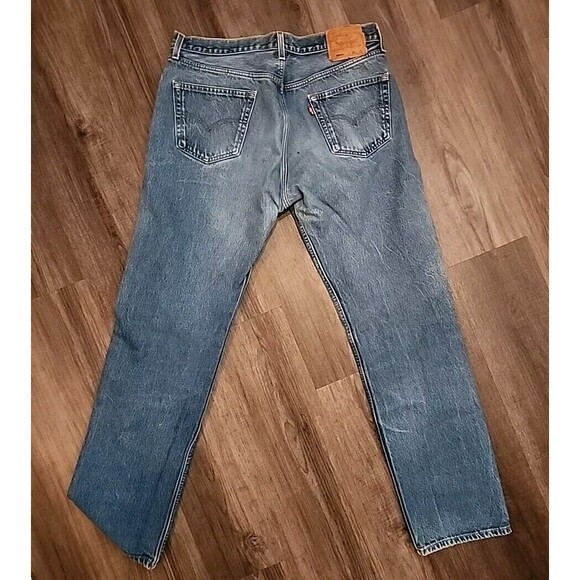 Levi 501xx Vintage Mens 38x36 Jeans Straight Y2k Button Fly - Picture 10 of 10